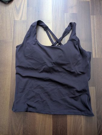 H&M Move SoftMove Sporttop Gr. L Dunkelbraun