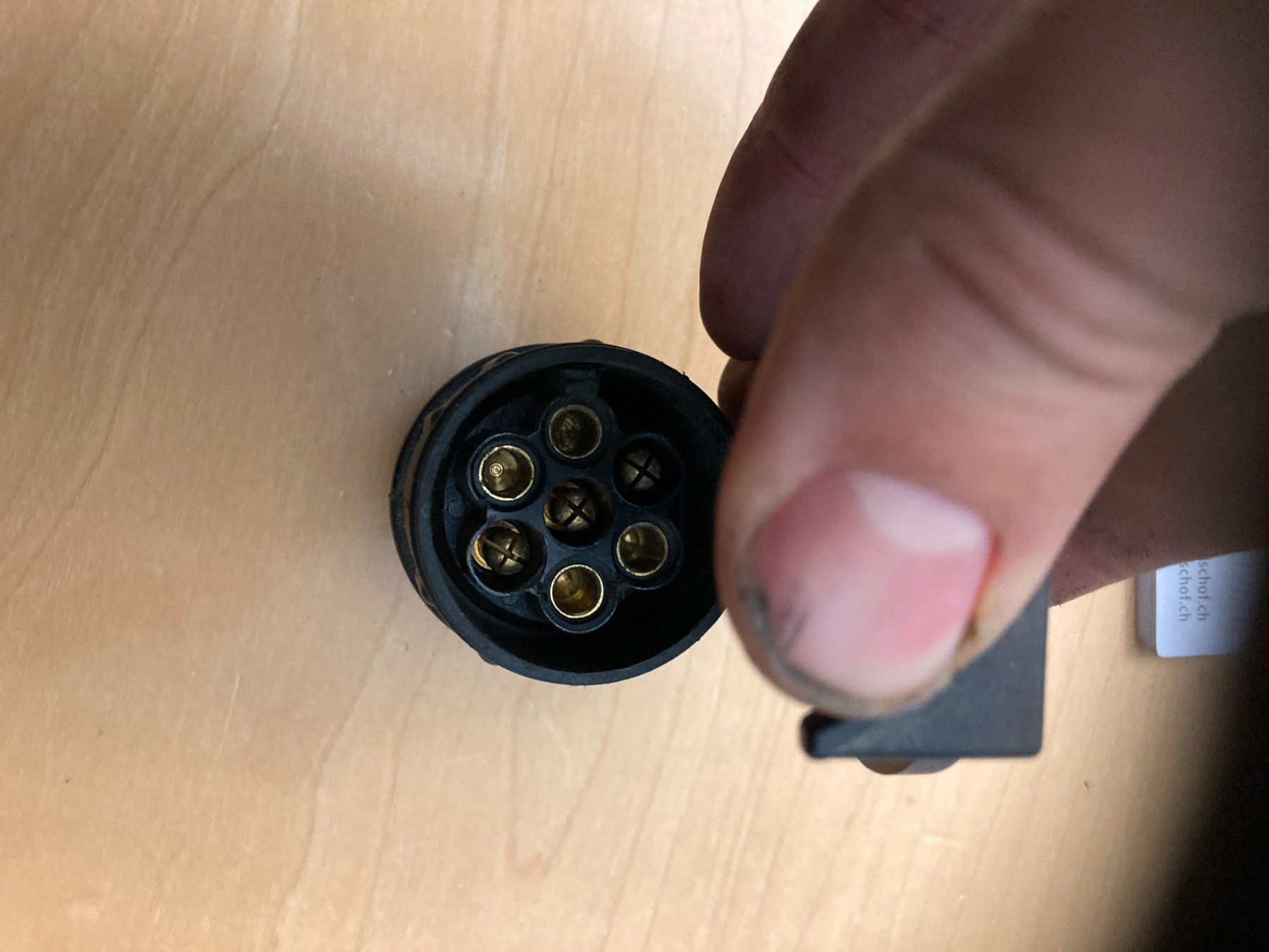 Parti ricambio per rimorchio: 12V Anhängerstecker - 13/7 Polig Adapterstecker Auto – Usato da Cham venduto da WB2223 3