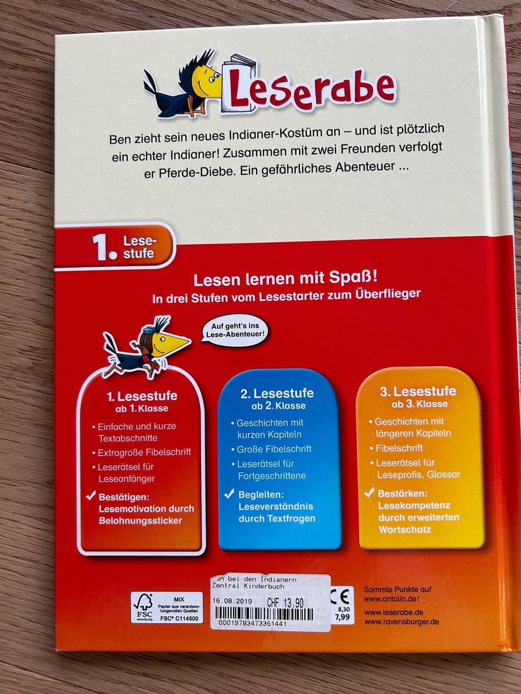 Libri: Leserabe - Ben bei den Indianern – Usato da Zürich venduto da Aez.01 1