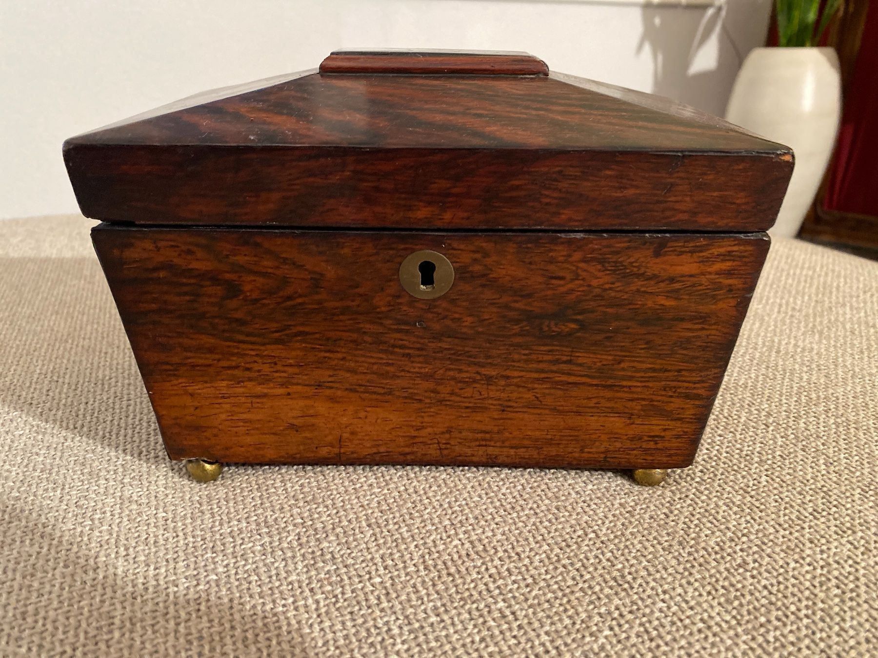 Barattoli: Sehr Alte Viktorianisch Tea Box – Usato da Mehlsecken venduto da Reymau