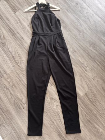 Schwarzer Jumpsuit, Grösse L Wal-G