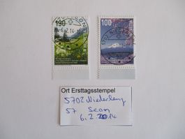 Voll Ort Ersttagsstempel aus 5702 Niederlenz + Seon