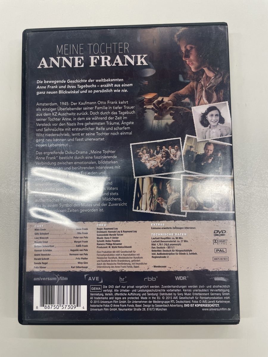 Tutti i DVDs: DVD Meine Tochter Anne Frank – Usato da Therwil venduto da rubininio 1