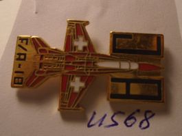 1 Schweizer Luftwaffe F/A-18 Flugzeug Pin (U568)