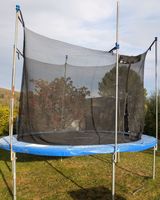 Trampolin mit Sicherheitsnetz gebrauchter Zustand
