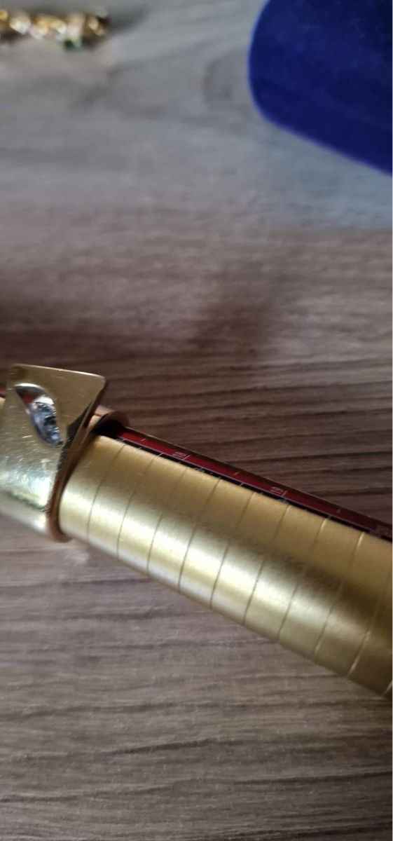 Pierre Lang Ringe: Pierre Lang Goldfarbener Damenring mit Stein, Grösse 54 – Gebraucht aus St. Gallen von mania03