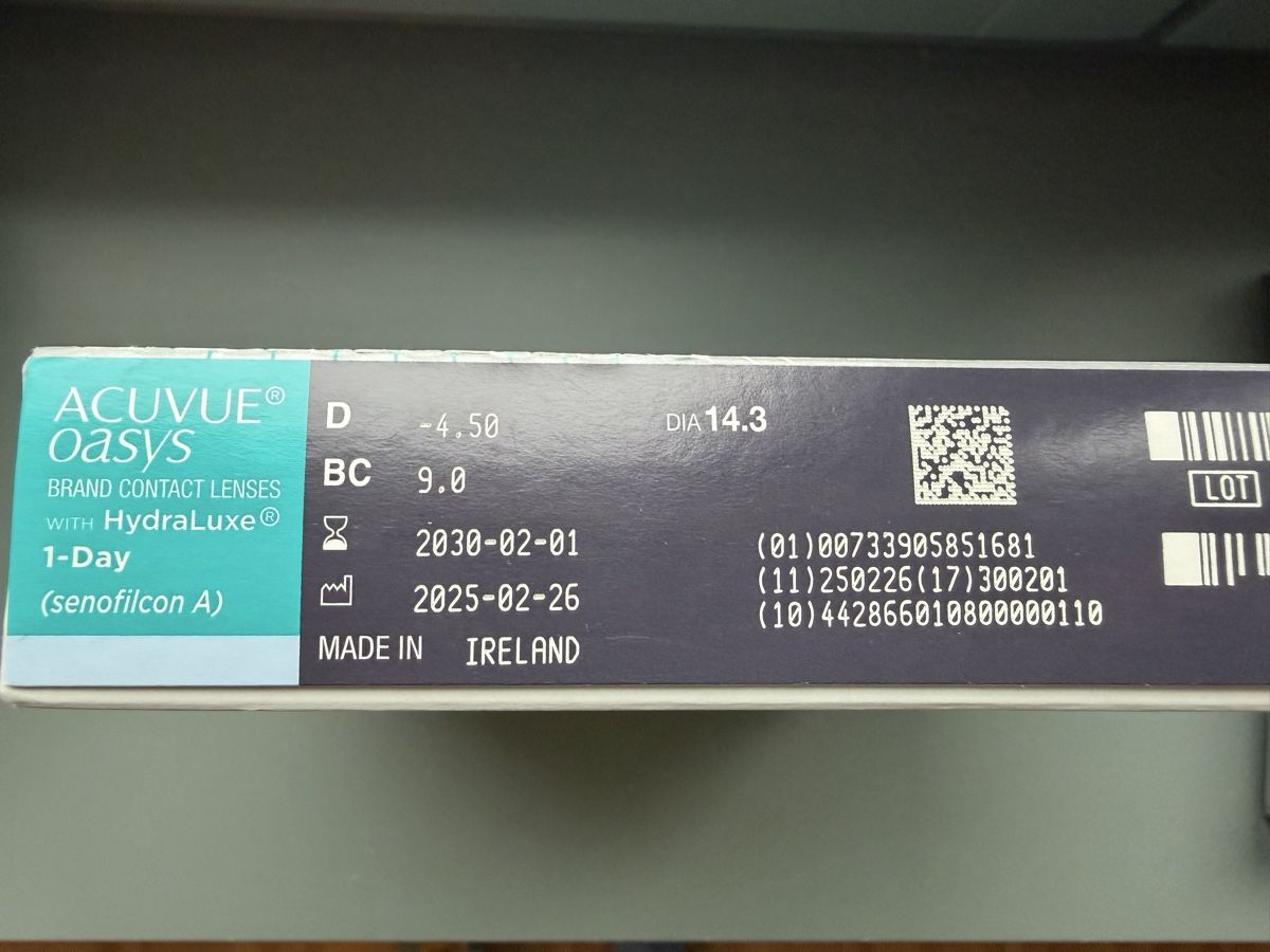 Acuvue Kontaktlinsen: Kontaktlinsen Acuvue Oasys – Neu und originalverpackt aus Luzern von rac_9fth 2