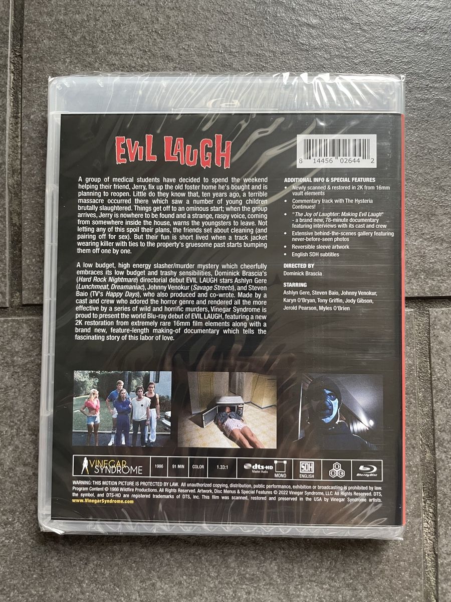 Tutti i DVDs: Evil Laugh Blu-ray Vinegar Syndrome – Nuovo (secondo la descrizione) da Zürich venduto da cENS0R 3
