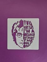 Schablone John Lennon klein