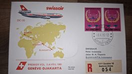 Swissair Geneve - Djakarta 03.04.1980