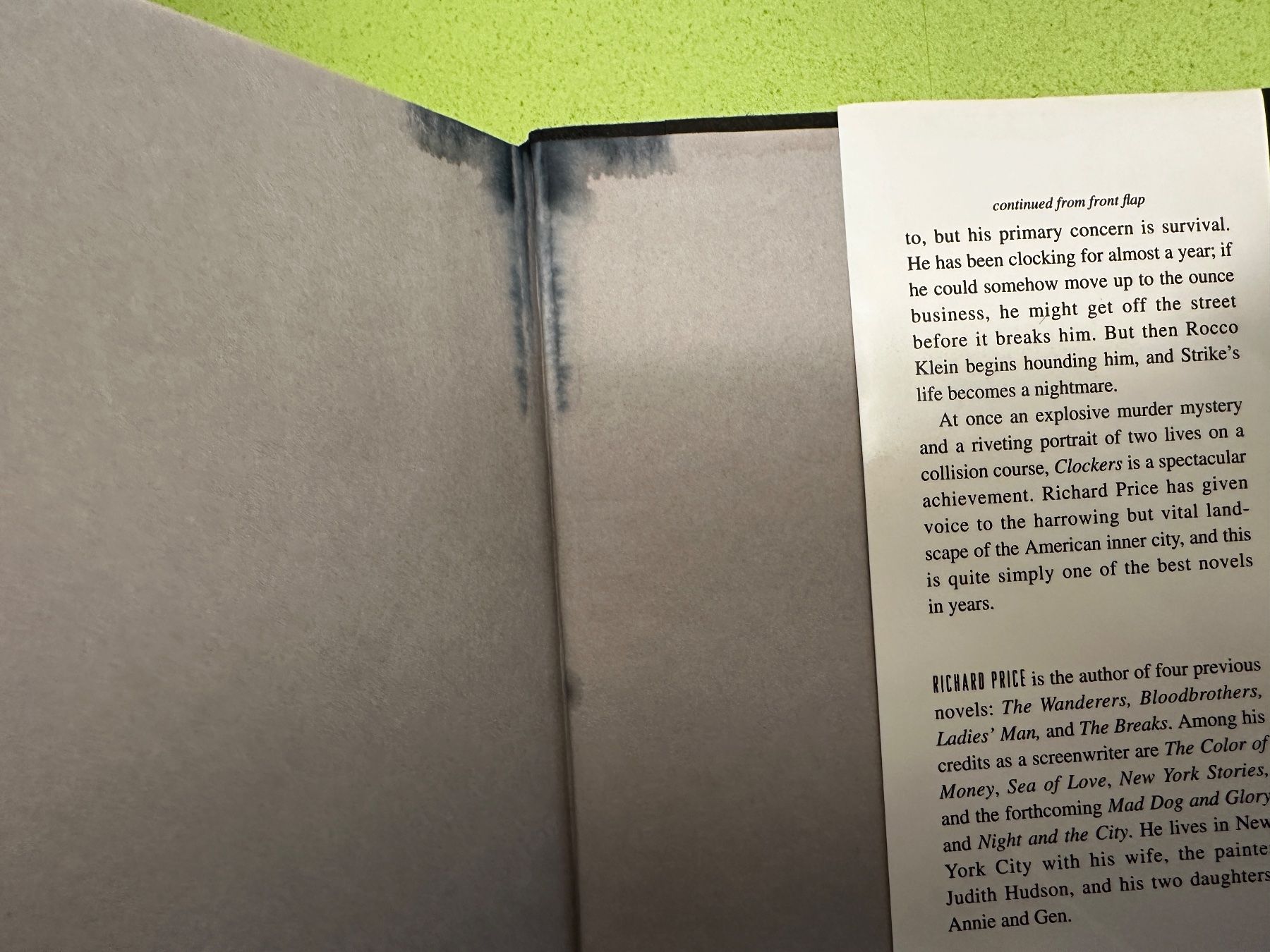 Libri: Richard Price: Clockers. A novel. – Usato da Zürich venduto da allp 2