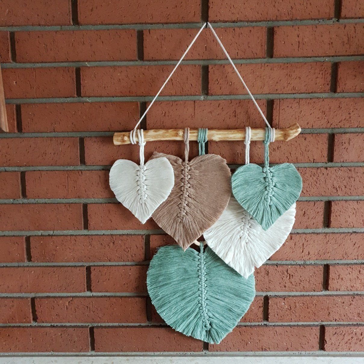 Alle Dekorationen: Makramee Blätter Wandbehang boho scan Modern Dekordi – Neu (gemäss Beschreibung) aus Gelterkinden von Macrameed