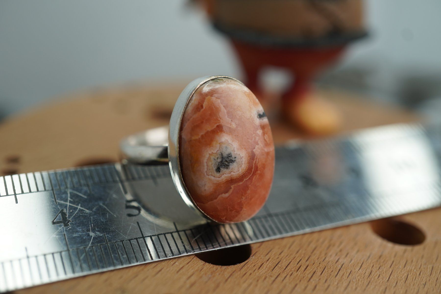Minerali & Pietre curative: Rhodochrosit     ring Grösse  Variabel     (Räumung!) – Nuovo e nell'imballaggio originale da Eschenbach SG venduto da topstone 2
