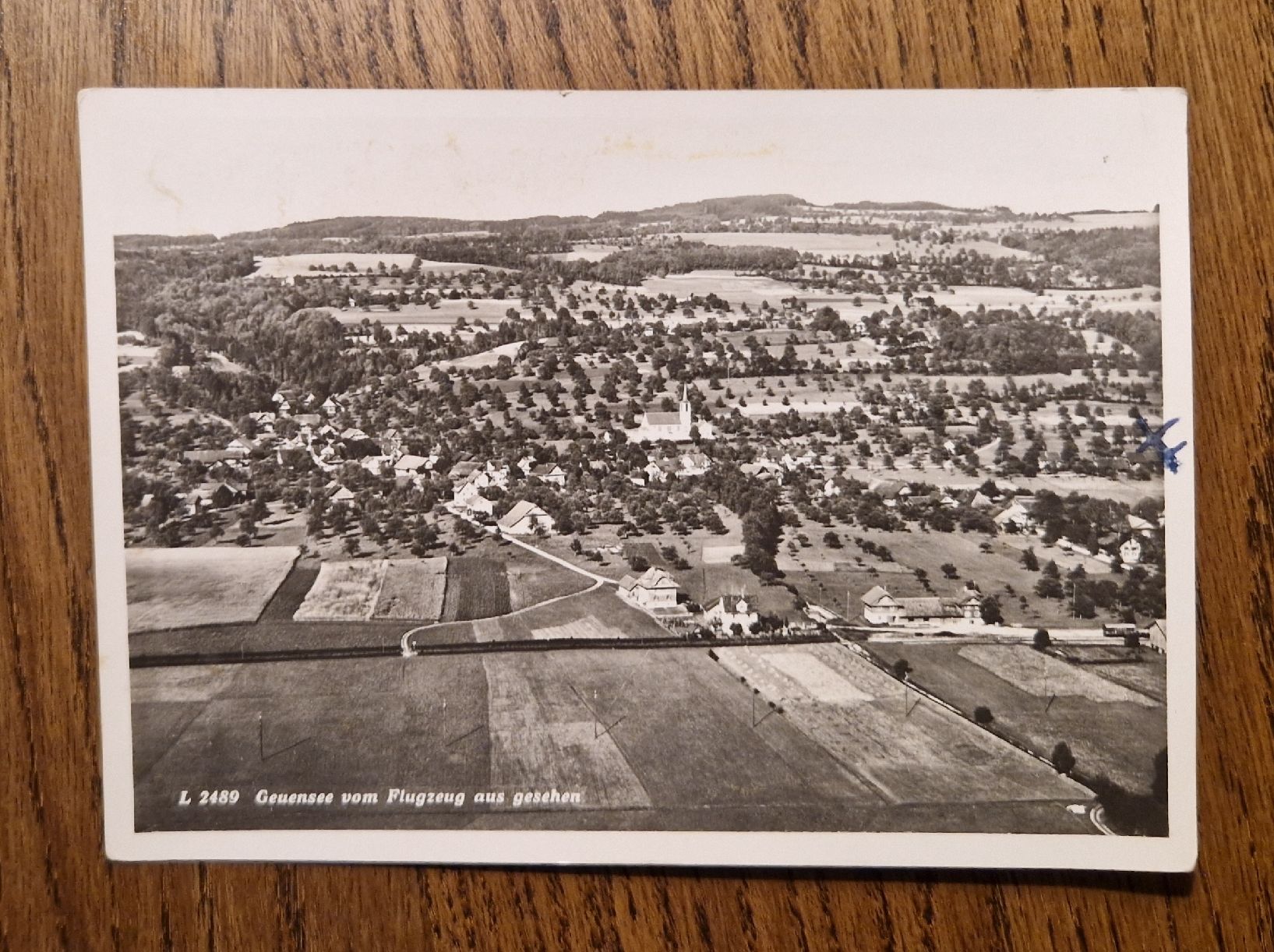 Cartoline postali: Flugaufnahme Geuensee 1945 – Usato da Ebikon venduto da Donar50