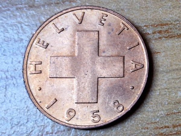 Alle Münzen: 1 Rappen 1958 - fast unzirkuliert! – Gebraucht aus Münchenstein von purbach1 2