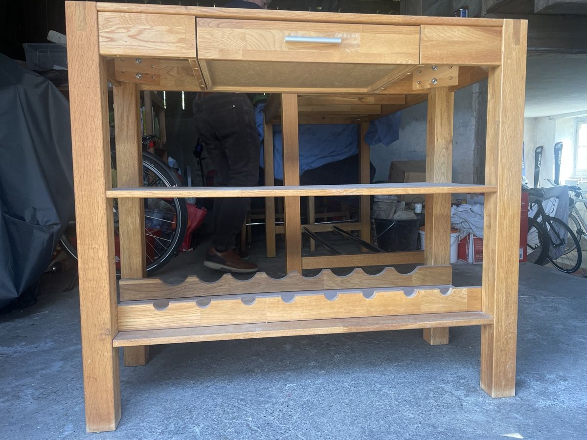 Jysk Set de table et chaises: Tisch, Stühle, Sideboard aus Eichenholz – D'occasion à Oppikon par Andy_H 5