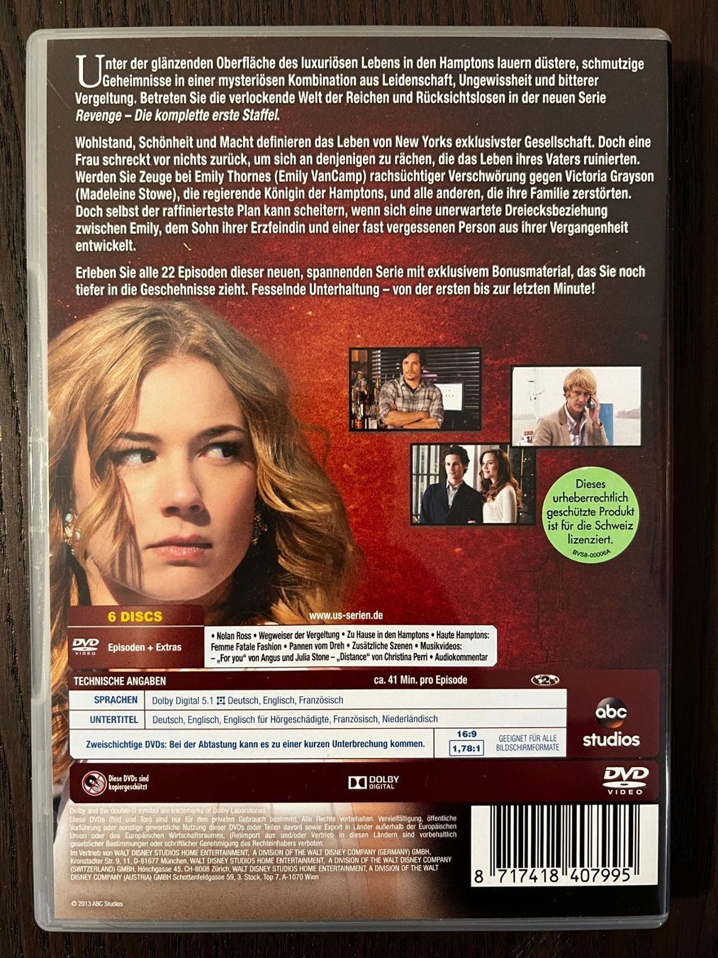 Tutti i DVDs: Revenge Staffel 1 – Usato da Zürich venduto da FilmFreunde 1