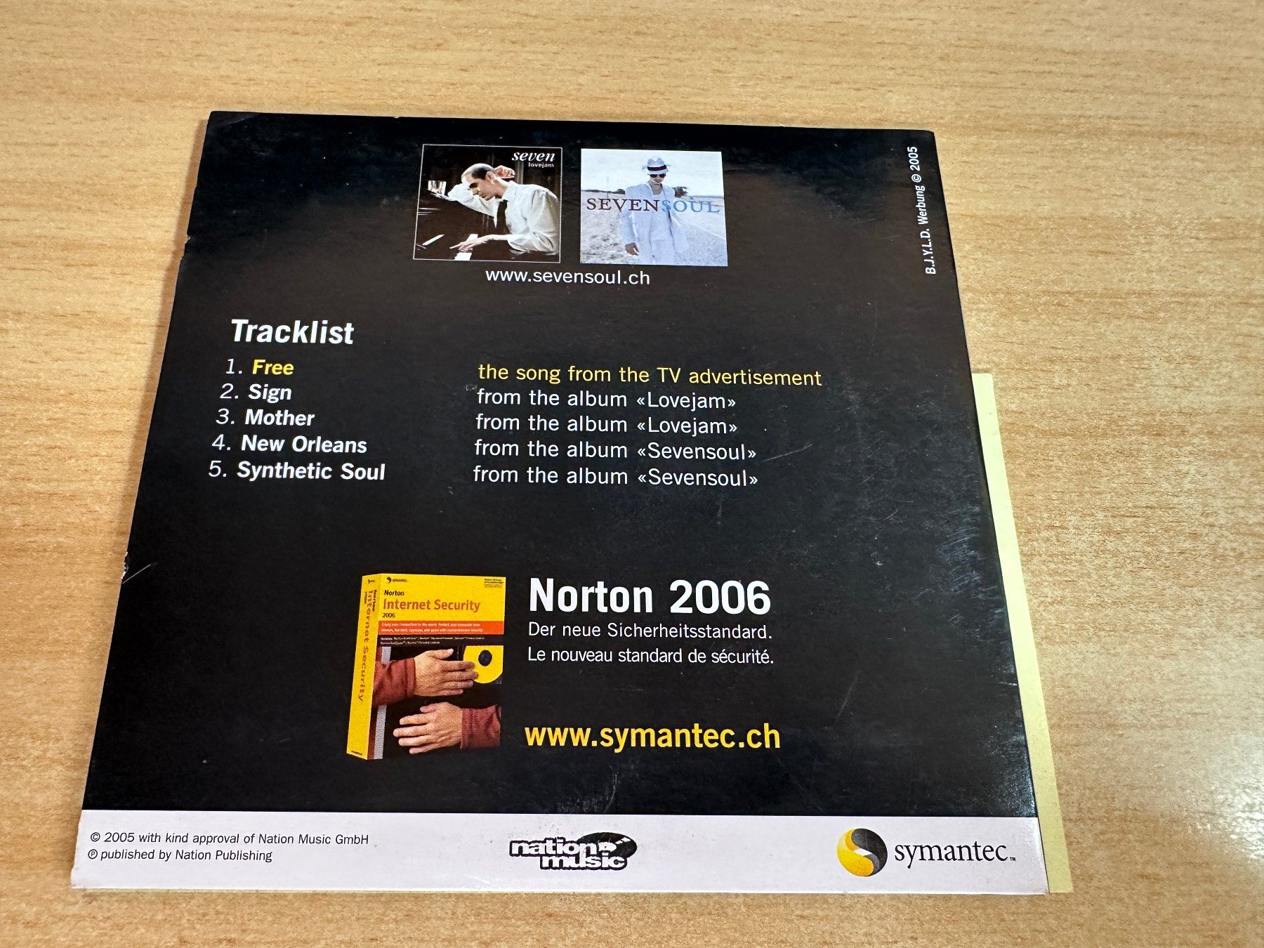 CDs: Seven - Free - Single CD – Gebraucht aus Rikon im Tösstal von Alpenmutz 1