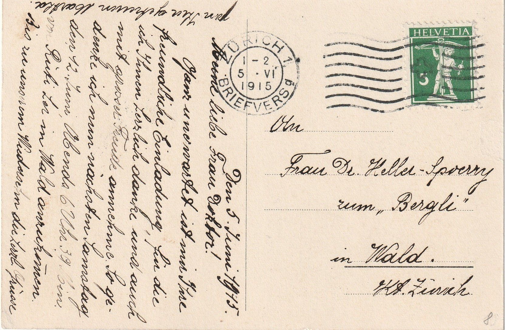 Cartoline postali: Schwestern-Chalet Uetliberg – Usato da Bronschhofen venduto da Astore 1
