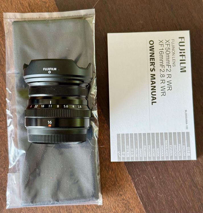 Paraluce Quadrato JJC LH-JXF16F28 Con Tappo Per Obiettivo Fujifilm XF 16mm F2.8 R WR