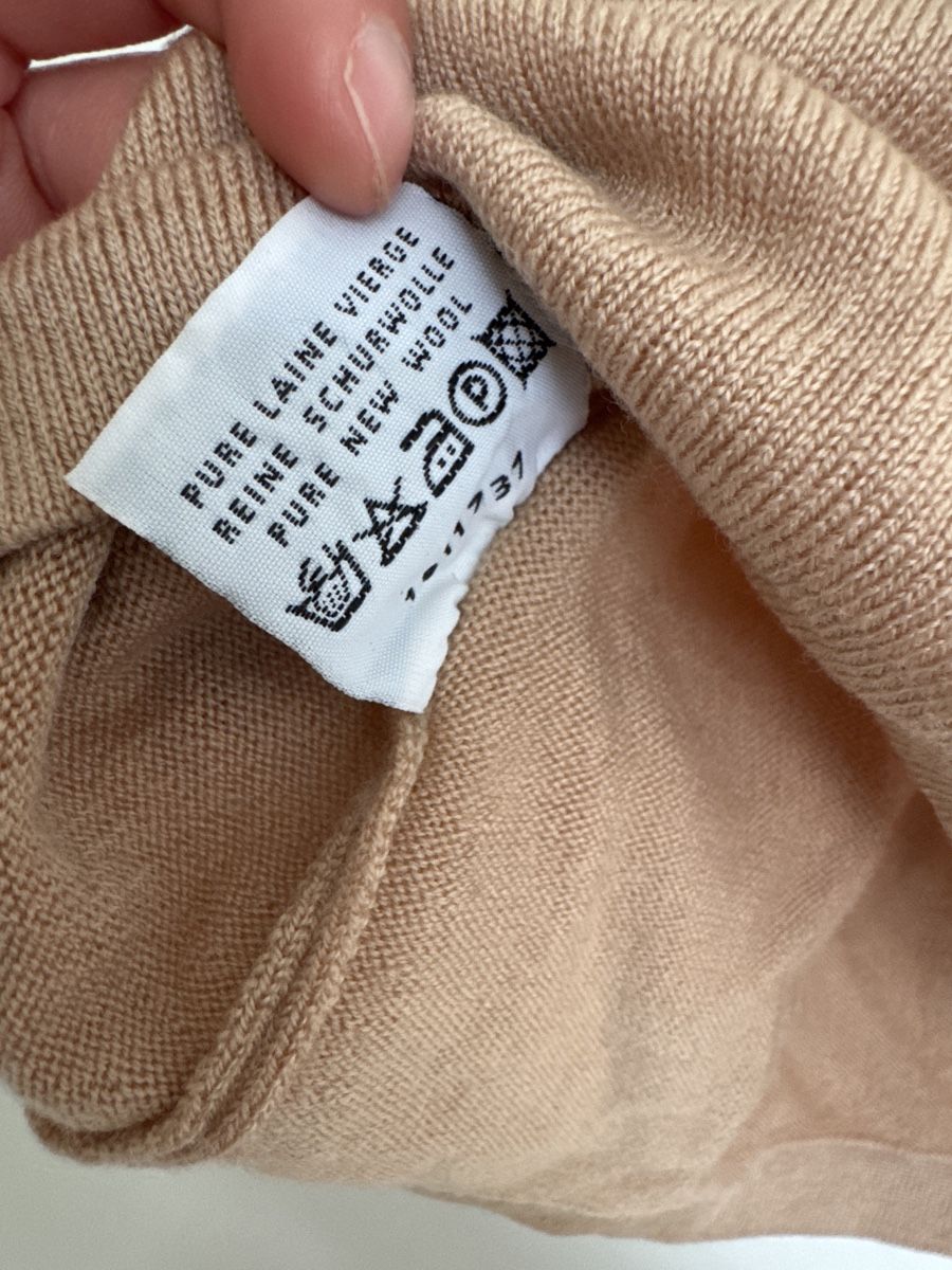 Pullover & Sweatshirts: Schurwolle Basic Pullover Gr. 36 S beige Woolmark Naturfaser – Gebraucht aus Küsnacht ZH von Van_6lmf 2