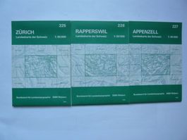 3 LANDESKARTEN DER SCHWEIZ 1:50000 Nr. 225-227