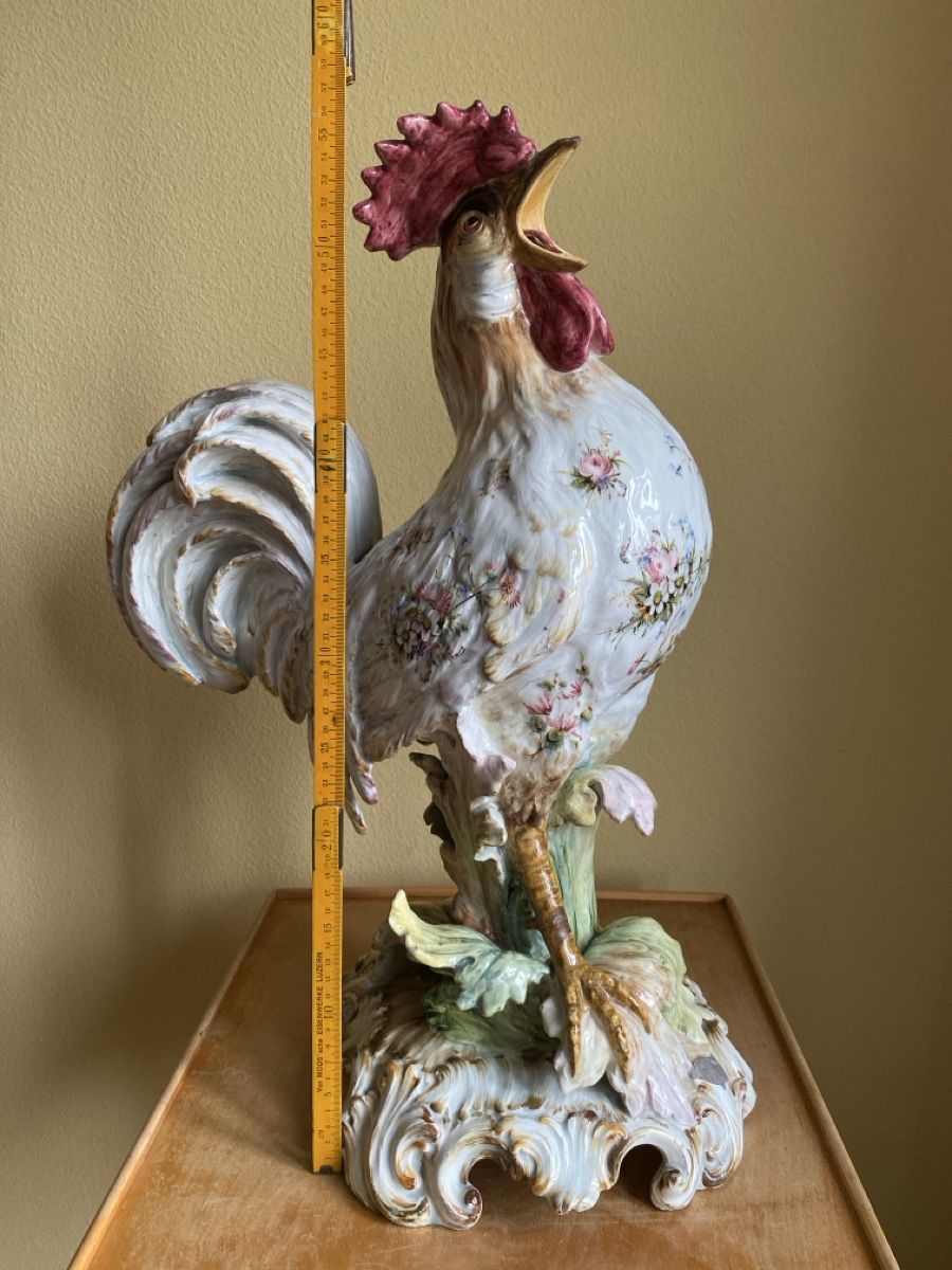 Vasi & Recipienti: Prunkvolle Vase Hahn Neo-Rokoko handbemalt – Usato da Luzern venduto da Gustav-33 1