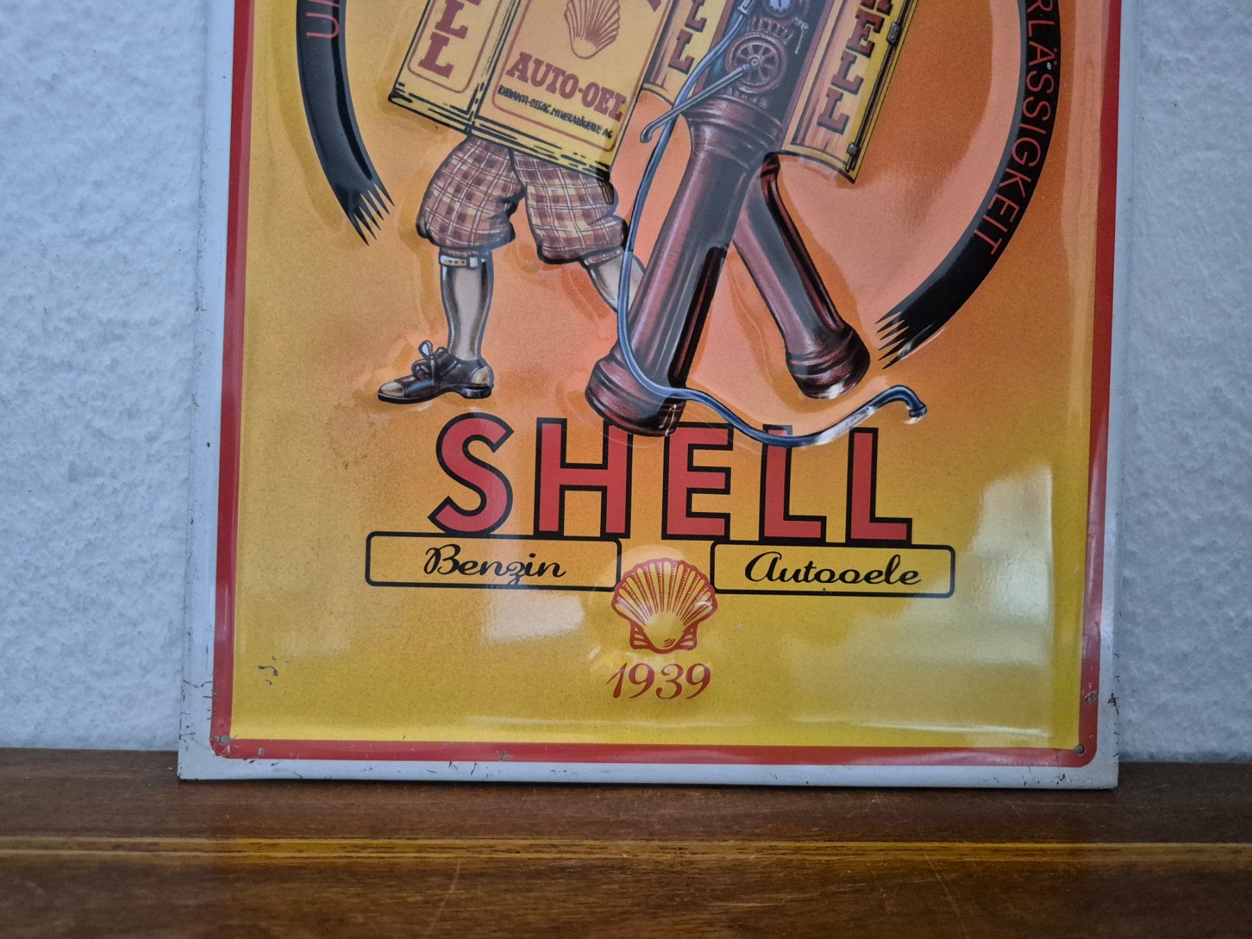 Shell Insegne: Blechschild Shell Tankstelle Tanksäule Limitiert 1994 Blech – Usato da Neuhausen venduto da rraayy 2