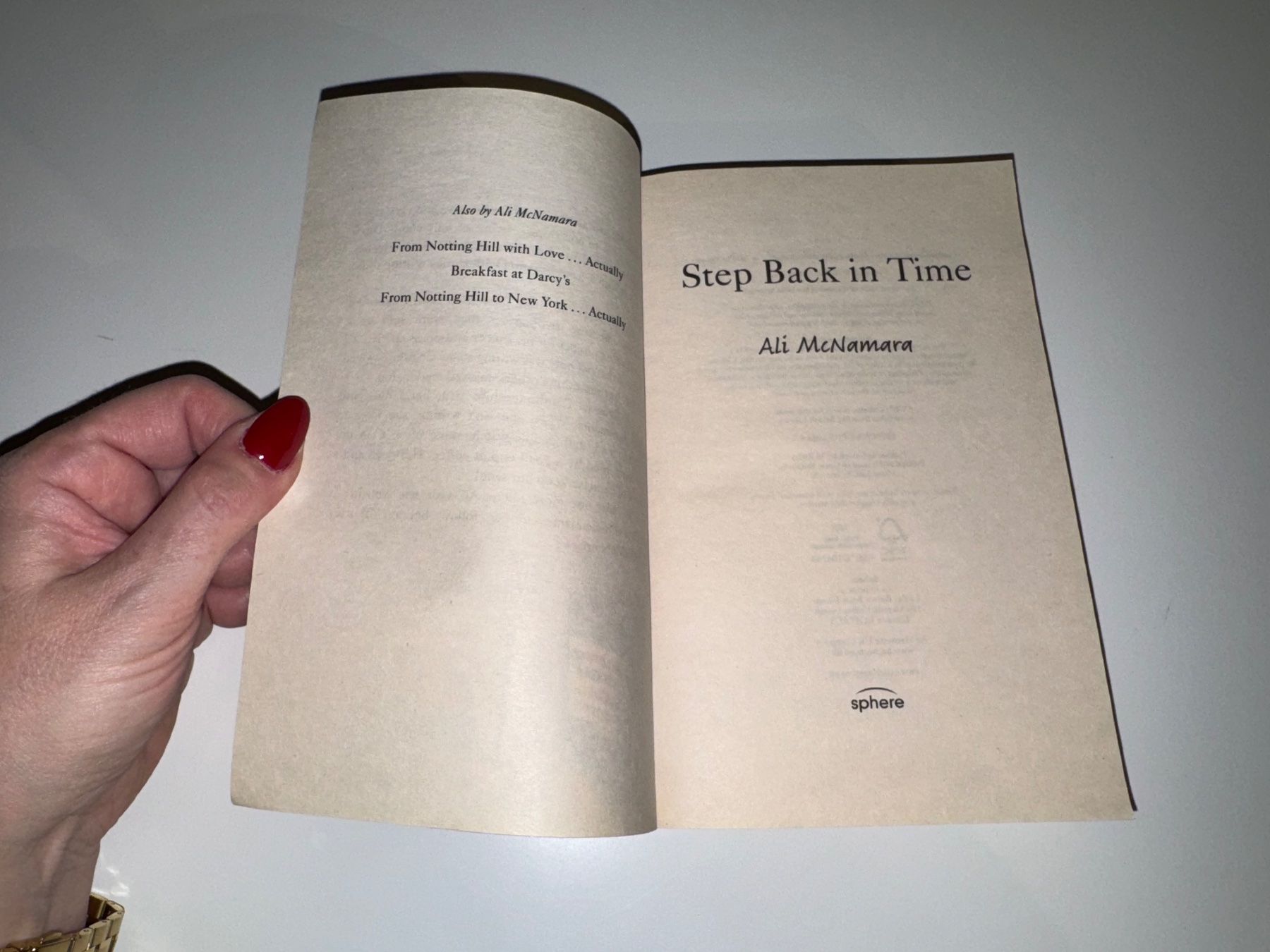 Libri: NOVEL: Ali McNamara, Step back in time – Usato da Grosswangen venduto da English_books 3