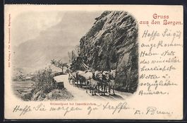 Innertkirchen, Grimselpost, Postkutsche 