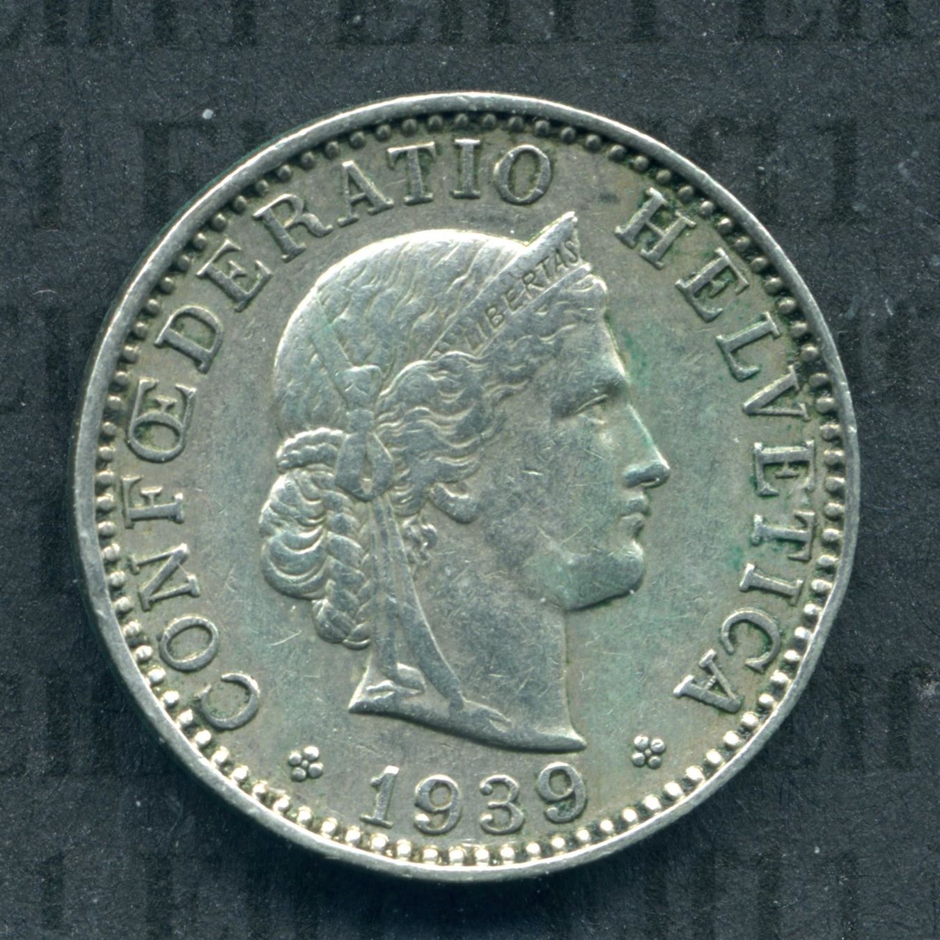 Tutti le monete: CHF___0.20 1939 -vz 20 Rappen – Usato da Widnau venduto da Elf11