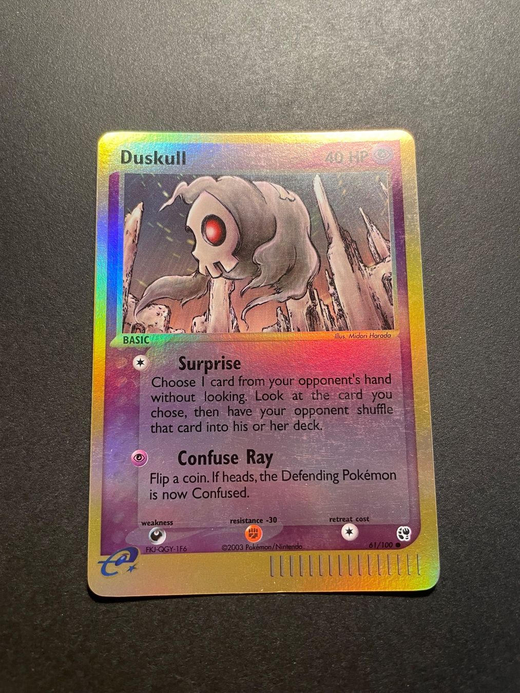 Pokémon Carte collezionabili: Duskull Reverse Holo Sandstorm 61/100 – Usato da Zürich venduto da pokemon_cards