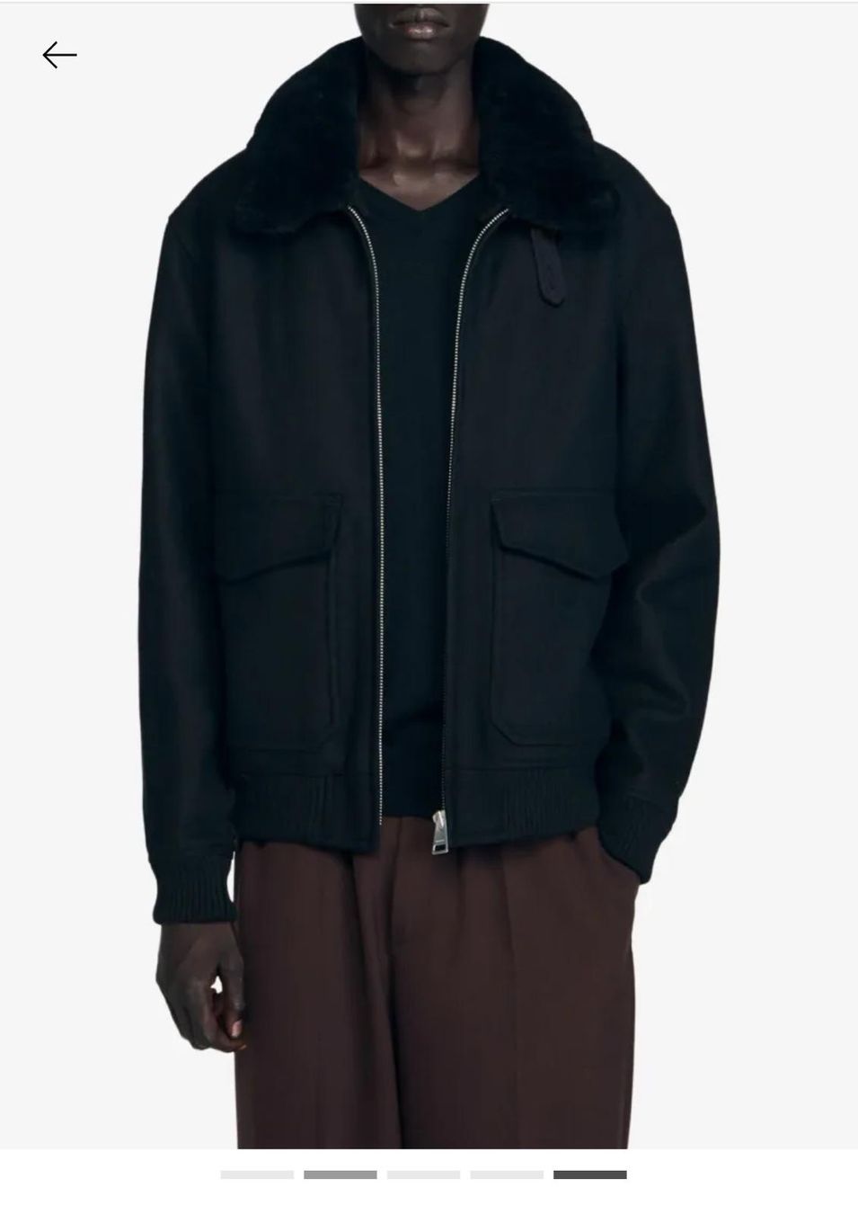 Sandro Giacche: Sandro Aviator Jacket Vest Shearling Wool and Cashmere SizeM – Nuovo e nell'imballaggio originale da Mont-sur-Lausanne venduto da jolieresale 9