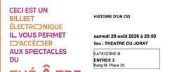 2 places théâtre le Cid Mézières 