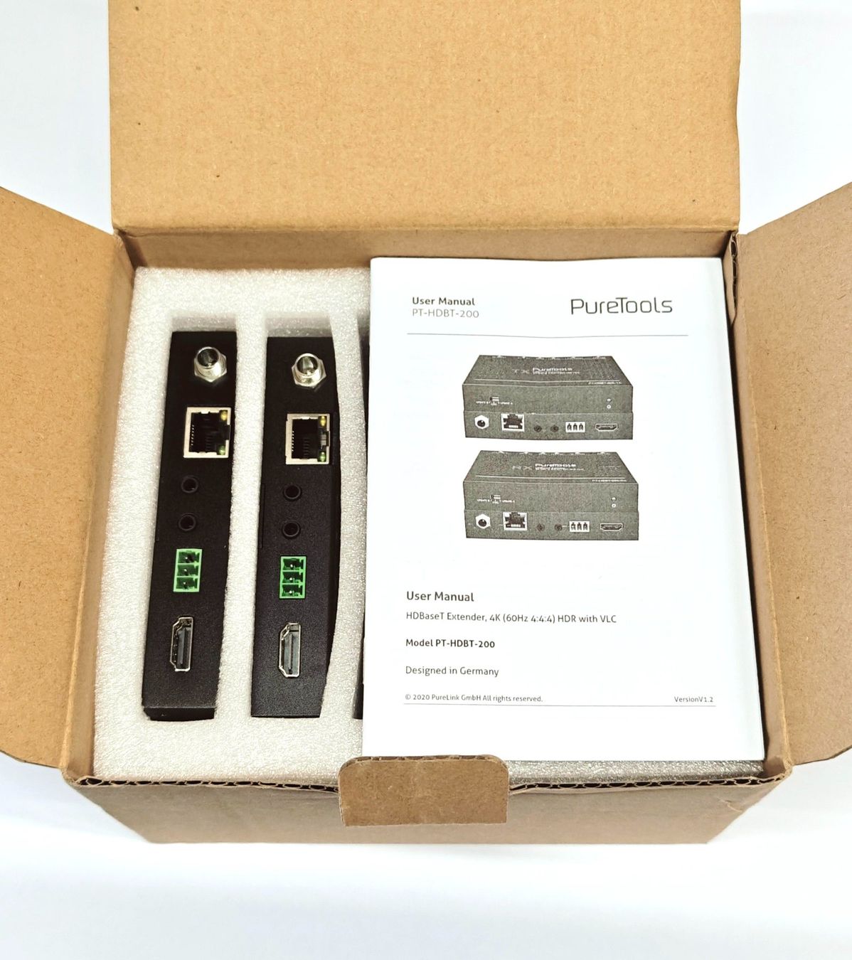 Convertitori: HDMI-Extender-Set - PureTools PT-HDBT-200 – Nuovo e nell'imballaggio originale da Sarnen venduto da danyo08