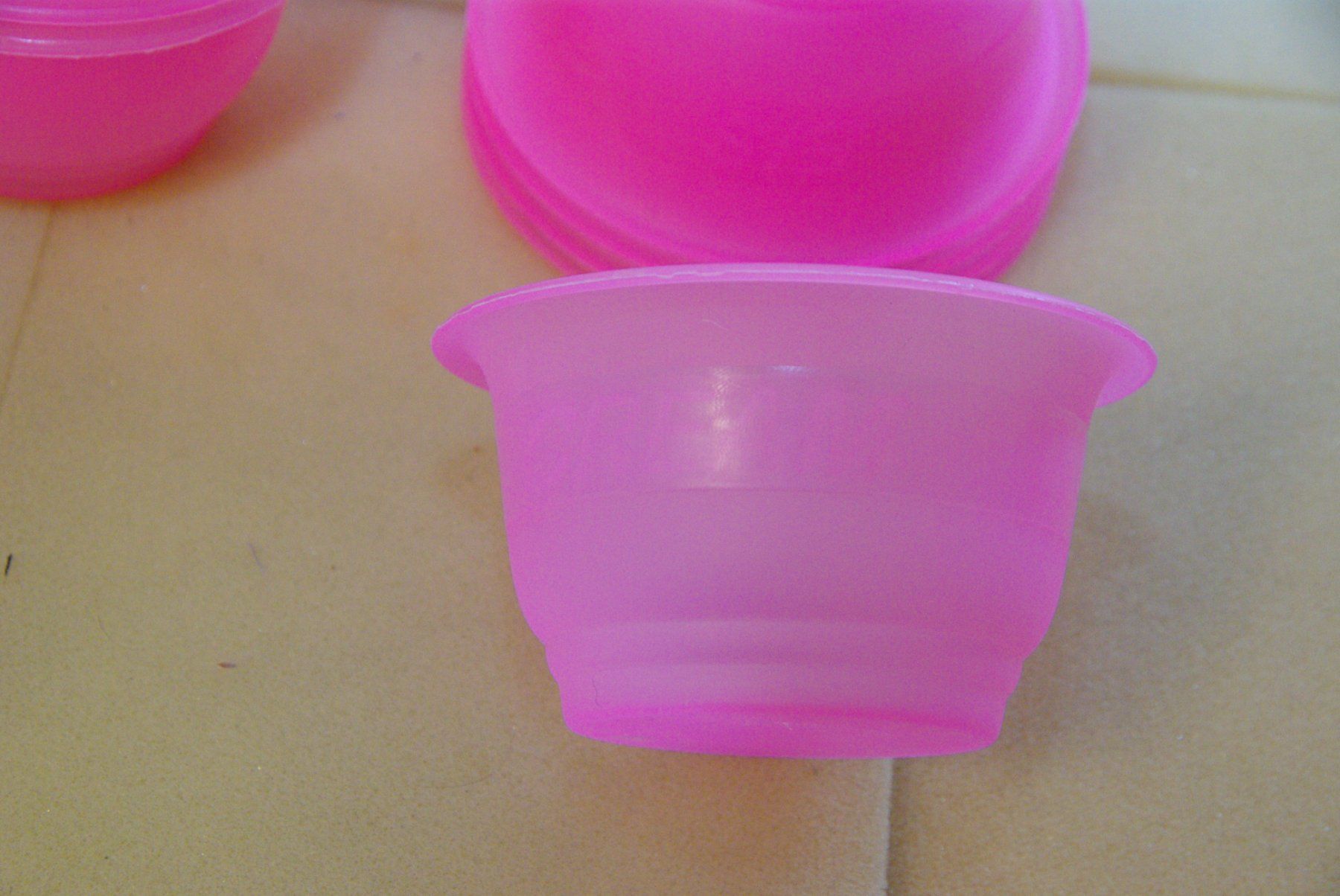 Contenitori & Simili: 10x Glace Becher aus Kunststoff, pink – Usato da Herisau venduto da Cevianer1844 2