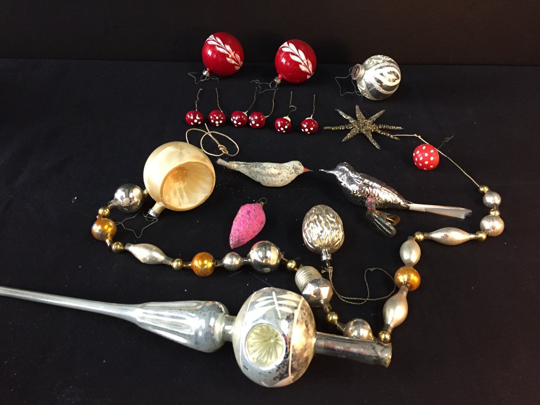 Tutte le decorazioni: Antike Weihnachtsbaum Schmuck + Spitze – Usato da Schaffhausen venduto da sparzone 9