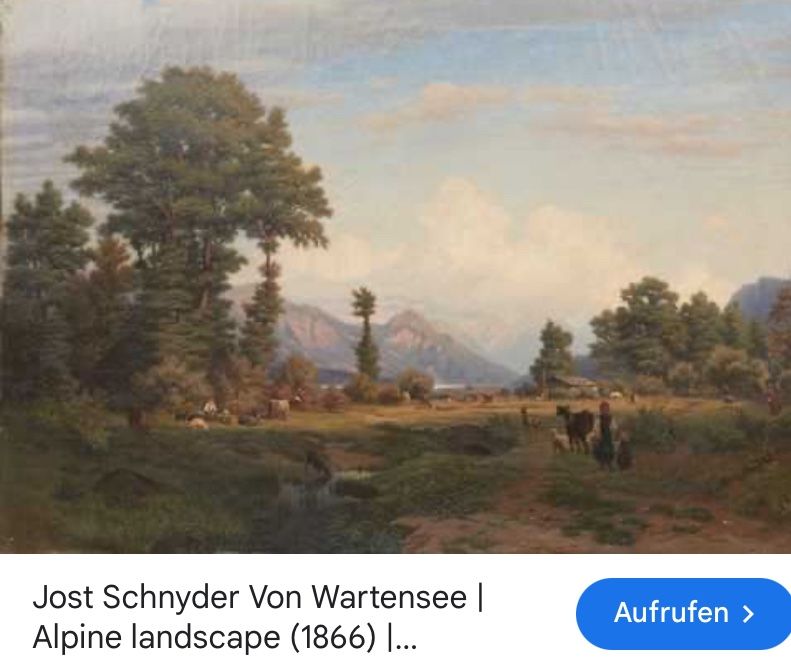Dipinti: Schweizer Schule 1858 – Usato da Wolfhalden venduto da SecondAntique 9