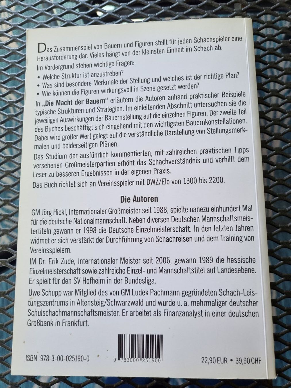 Libri: Schachbuch Die Macht der Bauern – Usato da Muttenz venduto da Langerochade 1