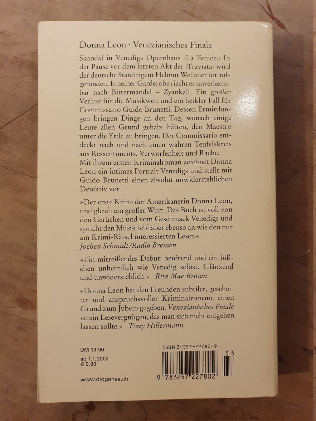 Libri: Venezianisches Finale Donna Leon Diogenes – Usato da Zürich venduto da loosebone 1