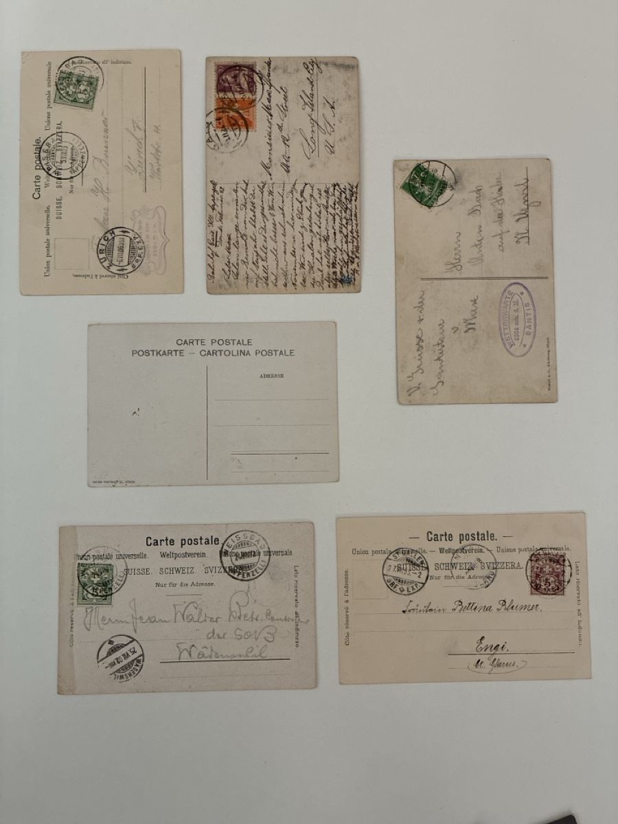 Cartoline postali: 12 Ansichtskarten Schweiz vom Säntis AP – Usato da Oftringen venduto da Cla.vD.74 1