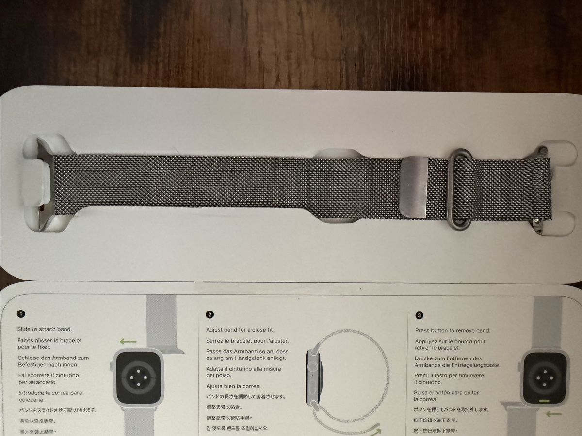 Apple Bracciali & Braccialetti: Original Apple Silver Milanese Loop (45mm) – Usato da Beinwil am See venduto da hugi016