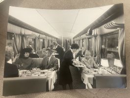 Altes Foto Rheingold Speisewagen 17x12.5 cm 