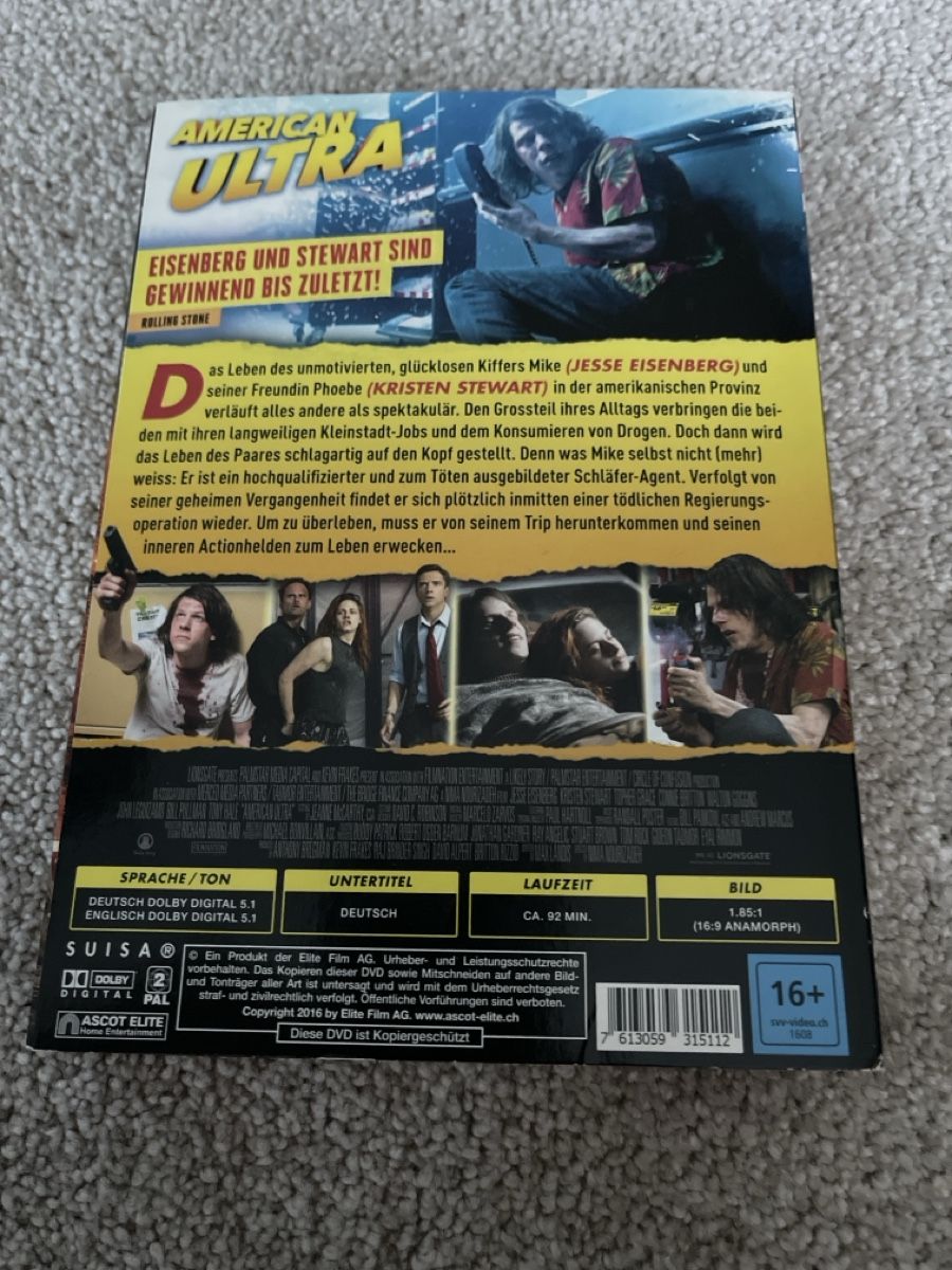 Tous les DVDs: American Ultra DVD – D'occasion à Unterkulm par AnoliOccasion 1