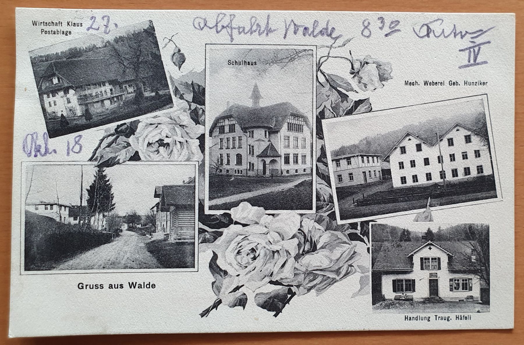 Ansichtskarten: Gruss aus Walde 1918 – Gebraucht aus Kreuzlingen von Rschweiz1