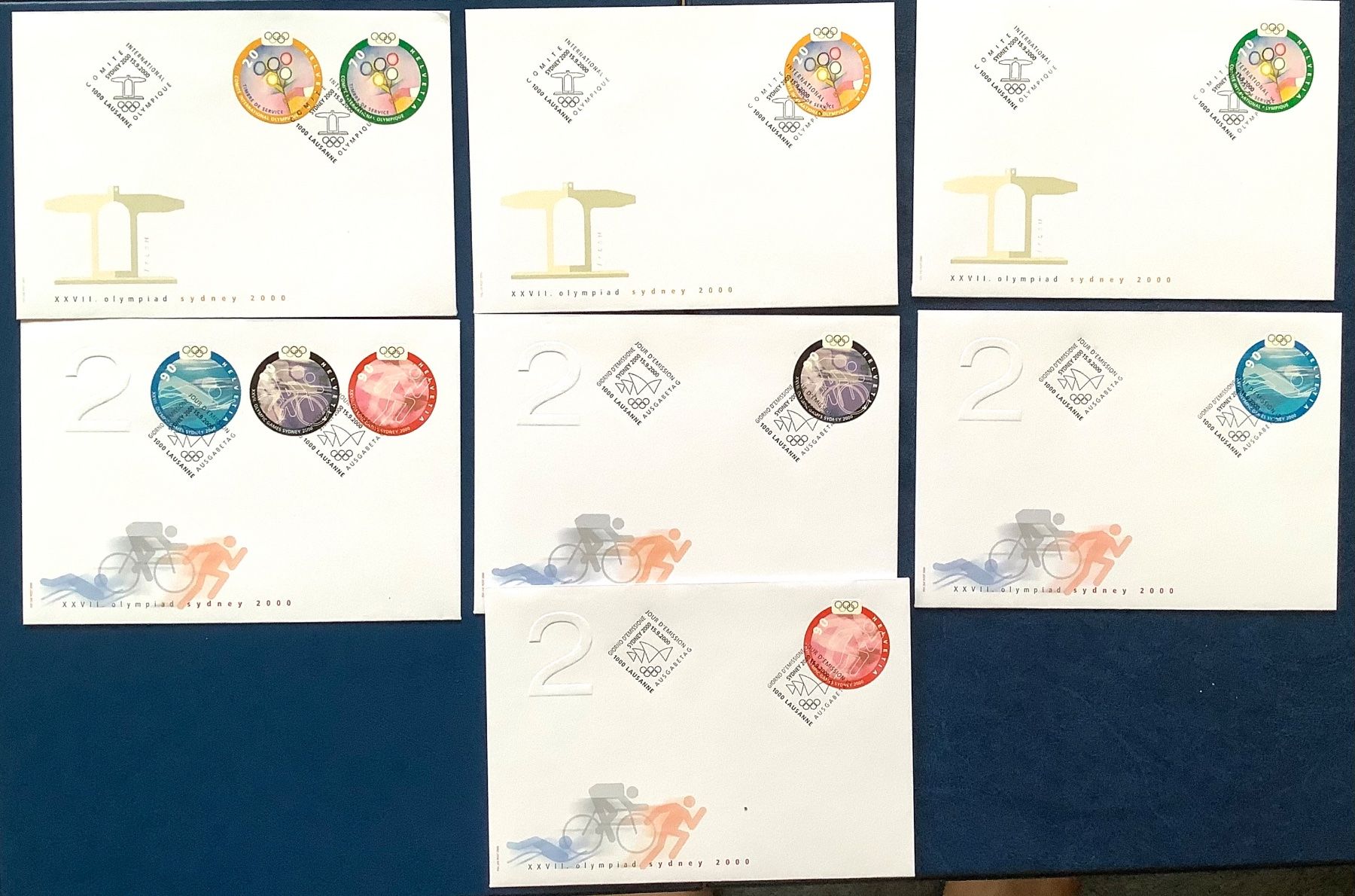 Tous les timbres: 2000 FDC - Olympiade Sydney - Satz + Einzel Satz – Neuf (Voir description) à Liestal par Pep3