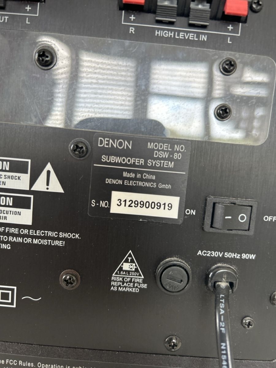 Denon Haut-parleurs: Denon DSW-80 90W – D'occasion à Dietikon par mathemathis 2