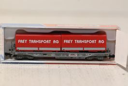 Hupac Wagen  Frey Transport AG Roco Spur N mit OVP