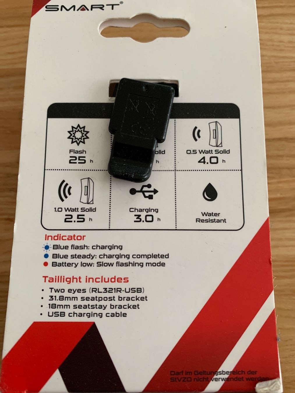 Smart Pezzi di ricambio: Velo Licht Hinten USB Ladegerät – Nuovo e nell'imballaggio originale da Wettingen venduto da stern910 1