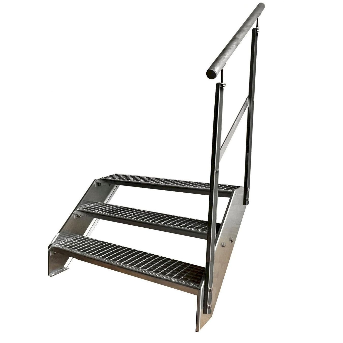 Altro: Stahltreppe 3 Stufen+Geländer 80x57cm – Nuovo e nell'imballaggio originale da Bottighofen venduto da zaap
